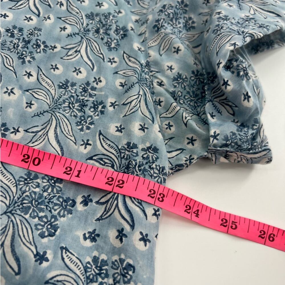 Cassandra Harper Block Print Button Down Shirt Sz… - image 4